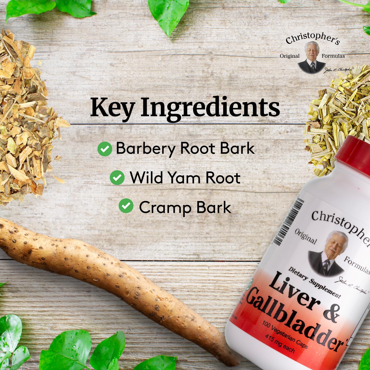 Christopher's Original Formulas vegetarian capsules for liver detox support