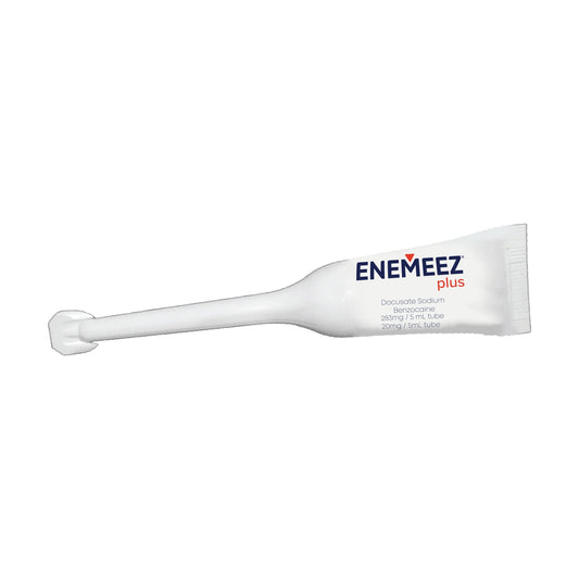 Five count package of Enemeez Docusol Plus mini enemas