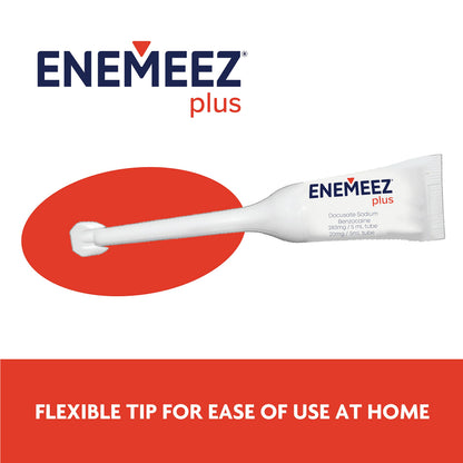 Side view of Enemeez Docusol Plus packaging detailing ingredients