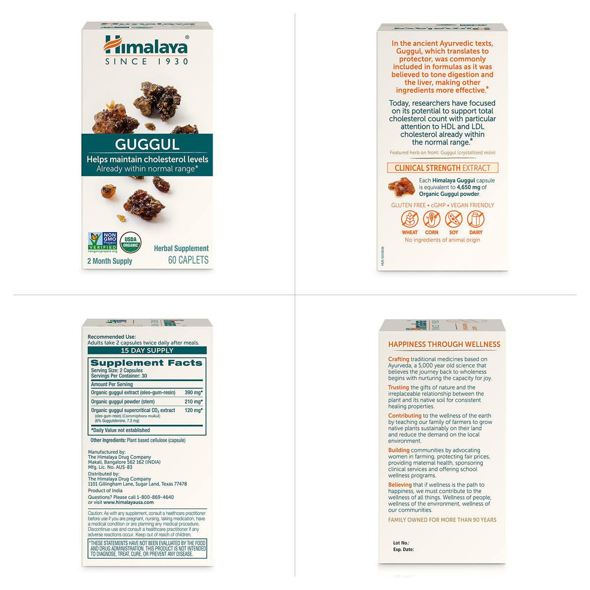 Himalaya Guggul natural lipid metabolism support product container