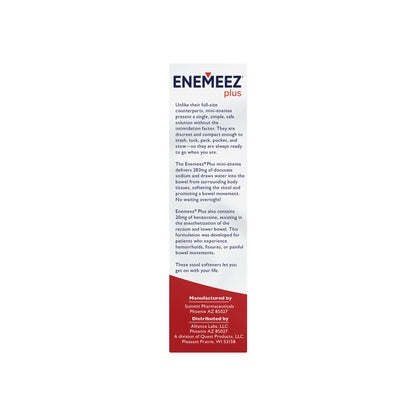 Enemeez Docusol Plus 5 unit box for fast constipation relief