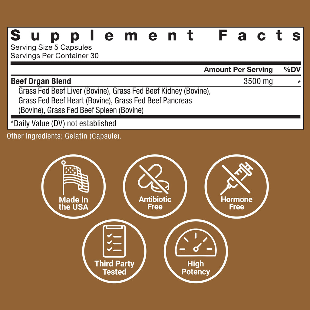 Force Factor Primal Origins 3500mg blend capsule close up view