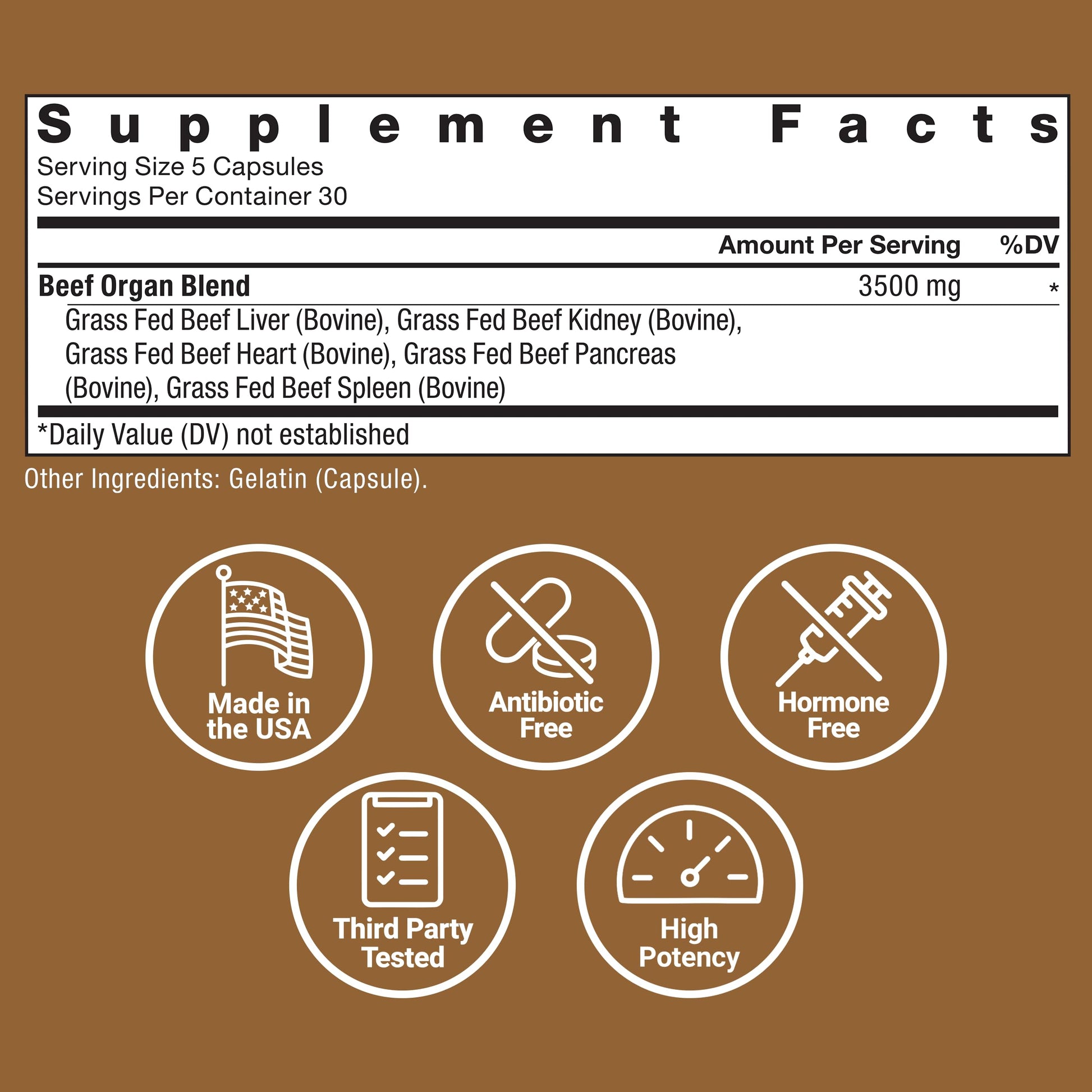 Force Factor Primal Origins clean freeze dried glandular nutrition bottle