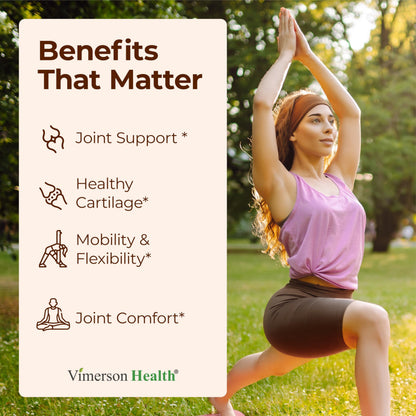 Vimerson Health Glucosamine 120 tablets dietary supplement facts and ingredients label