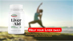 Liverite Liver Aid dietary supplement bottle studio shot against clean background