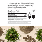 ProMix nutrition freeze dried liver capsules open showing contents