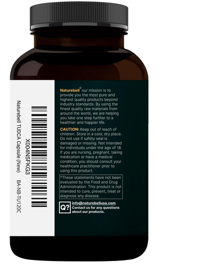 NatureBell TUDCA five hundred milligrams daily wellness supplement packaging
