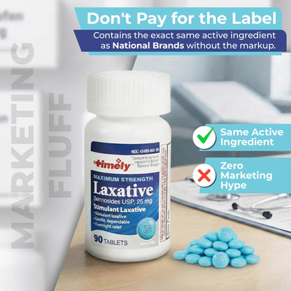 Maximum strength stimulant laxative tablets packaging