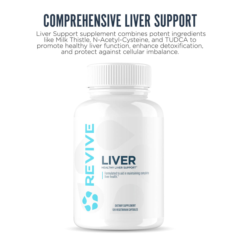 Revive MD liver health supplement ingredients closeup