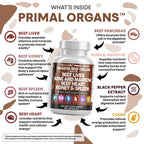 Clean Nutraceuticals Grass Fed Beef Organs capsules ingredient breakdown