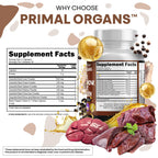 Clean Nutraceuticals Grass Fed Beef Organs bottle side profile