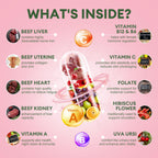 Totaria beef organ capsules packaging back view with ingredient list