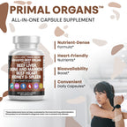 Clean Nutraceuticals Grass Fed Beef Organs capsule size comparison