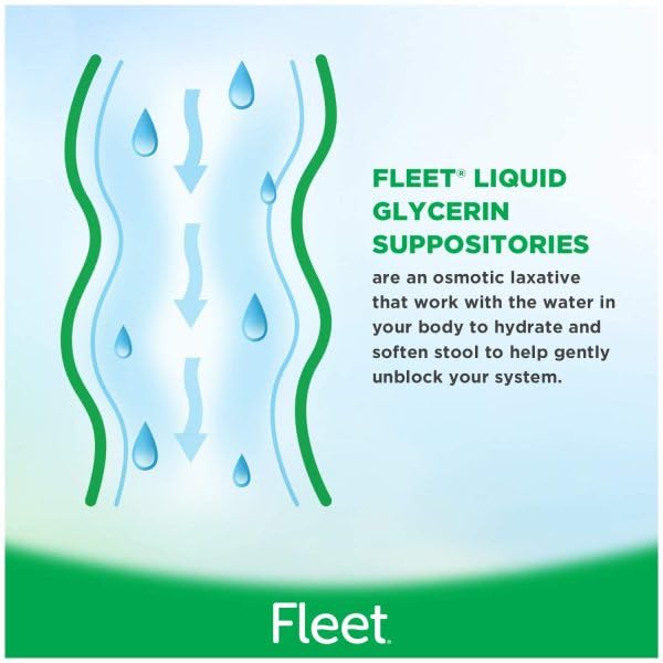 Fleet Liquid Glycerin Suppositories side profile packaging