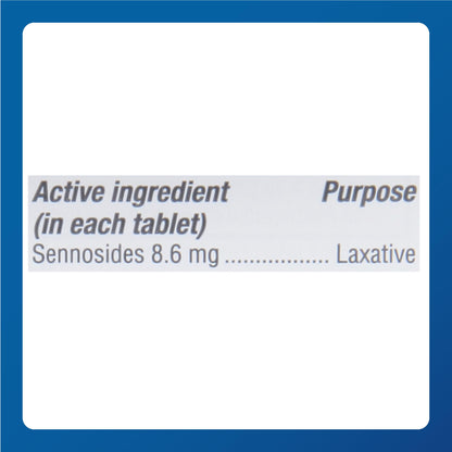 Major Senna 100 tablets bottle side view