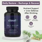 Cloud9 Daily Restore ingredients and nutritional facts panel
