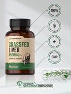 Horbaach Grass Fed Beef Liver rear label ingredient details