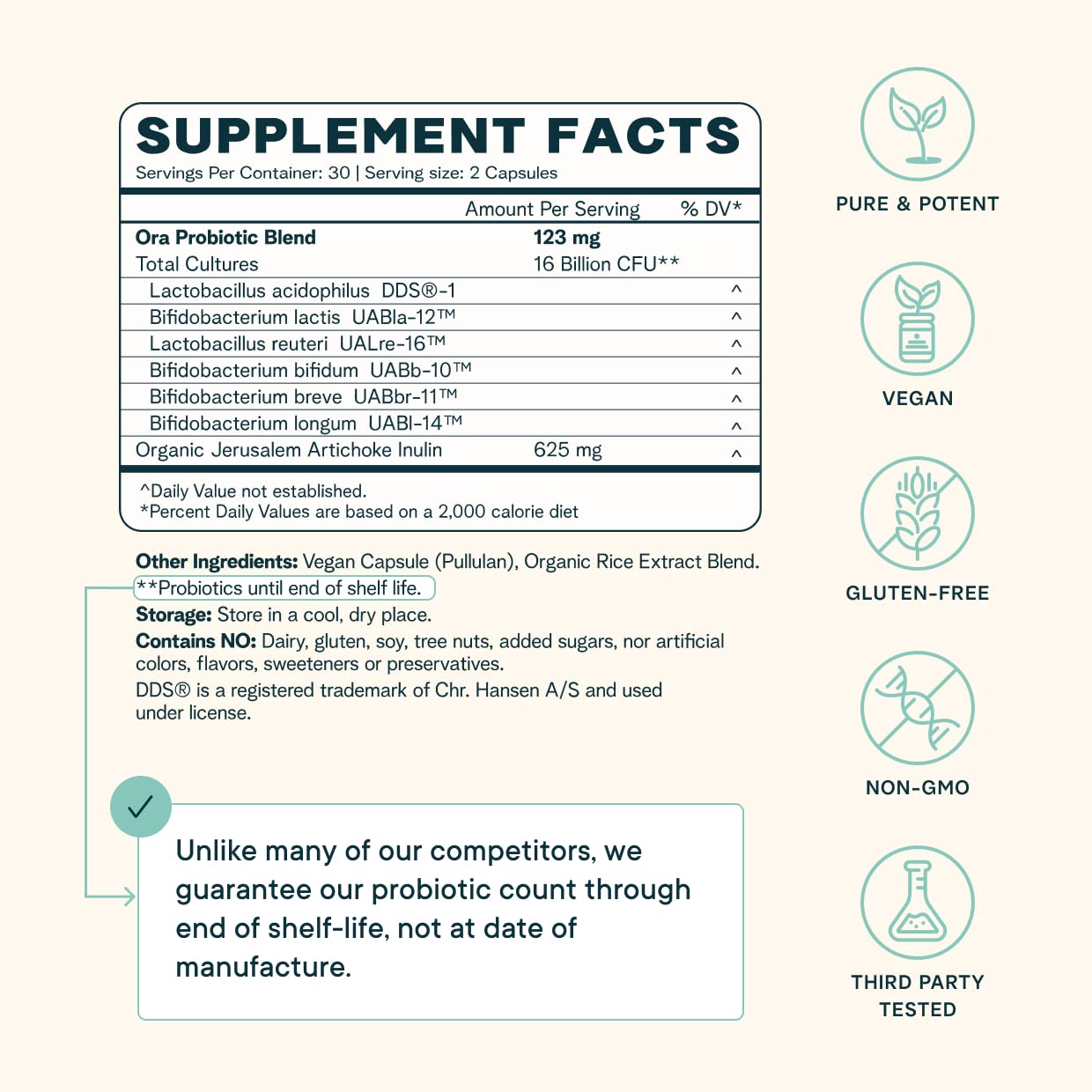 Ora Organic Trust Your Gut lifestyle view displaying vegetable capsules.