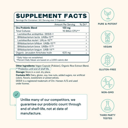 Ora Organic Trust Your Gut lifestyle view displaying vegetable capsules.