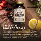 Heart And Soil regenerative cattle supplement bottle lifestyle layout