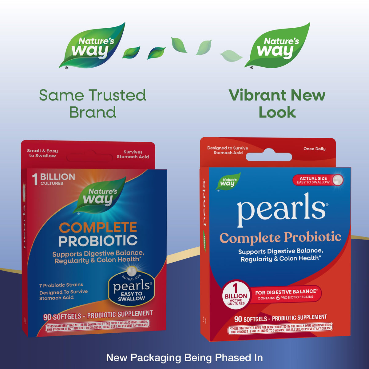 Nature's Way probiotic 90 softgels bottle back label
