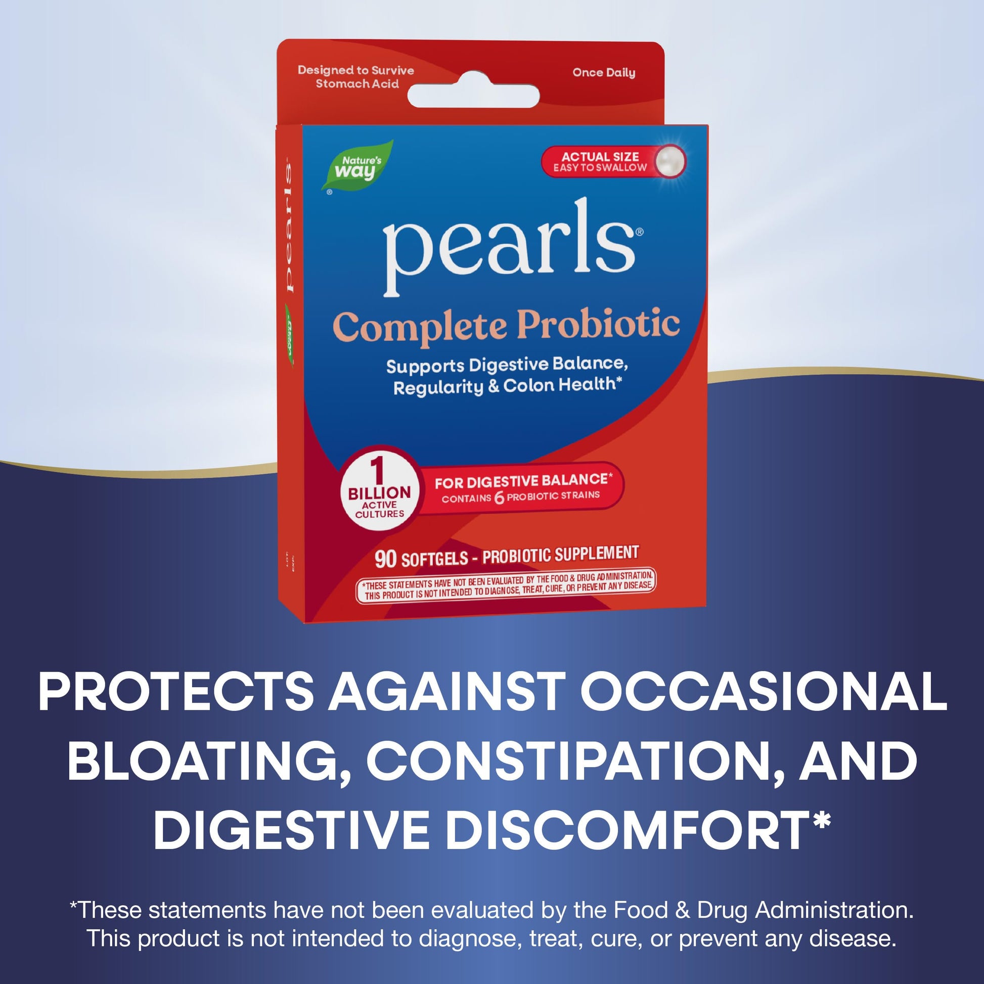 Authentic Nature's Way daily probiotic supplement for colon and immune support