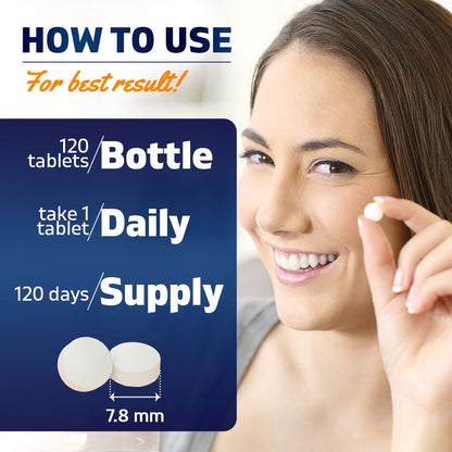 Side view of Vitamatic Acidophilus 5X Potency daily probiotic bottle highlighting vegan certification symbols