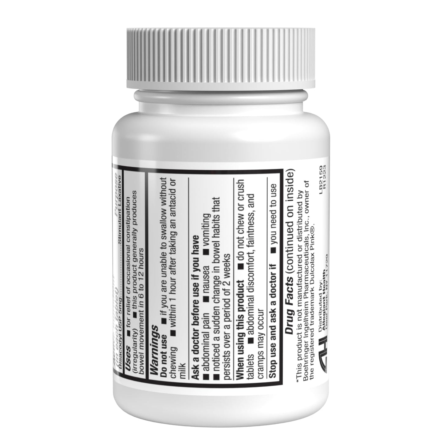Side view of HealthA2Z Gentle Laxative packaging