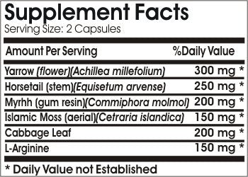 Naturetition Supplements 90 capsules packaging nutrition facts label view