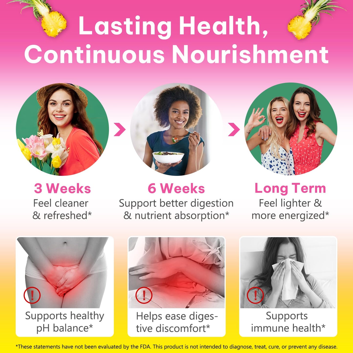 BnHUlMXw intimate health gummies showing natural vegan and non GMO product seals