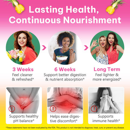 BnHUlMXw intimate health gummies showing natural vegan and non GMO product seals