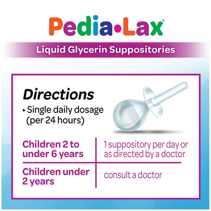 Close up of Pedia-Lax no-mess applicator design