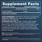 ProHealth ThymusPro sublingual powder packets display for advanced T-cell production and cellular defense