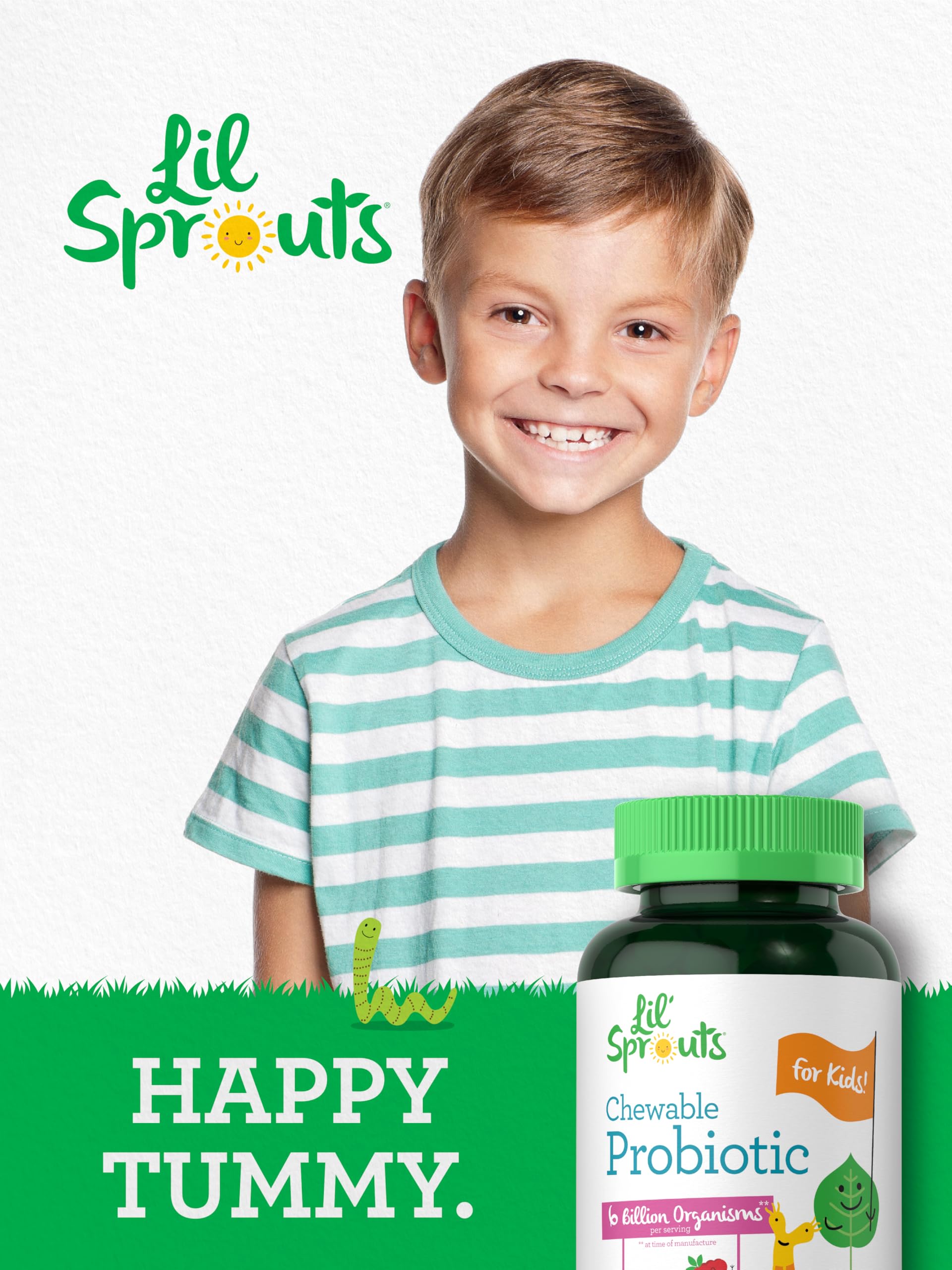 Carlyle daily wellness kids tummy health supplement packaging layout