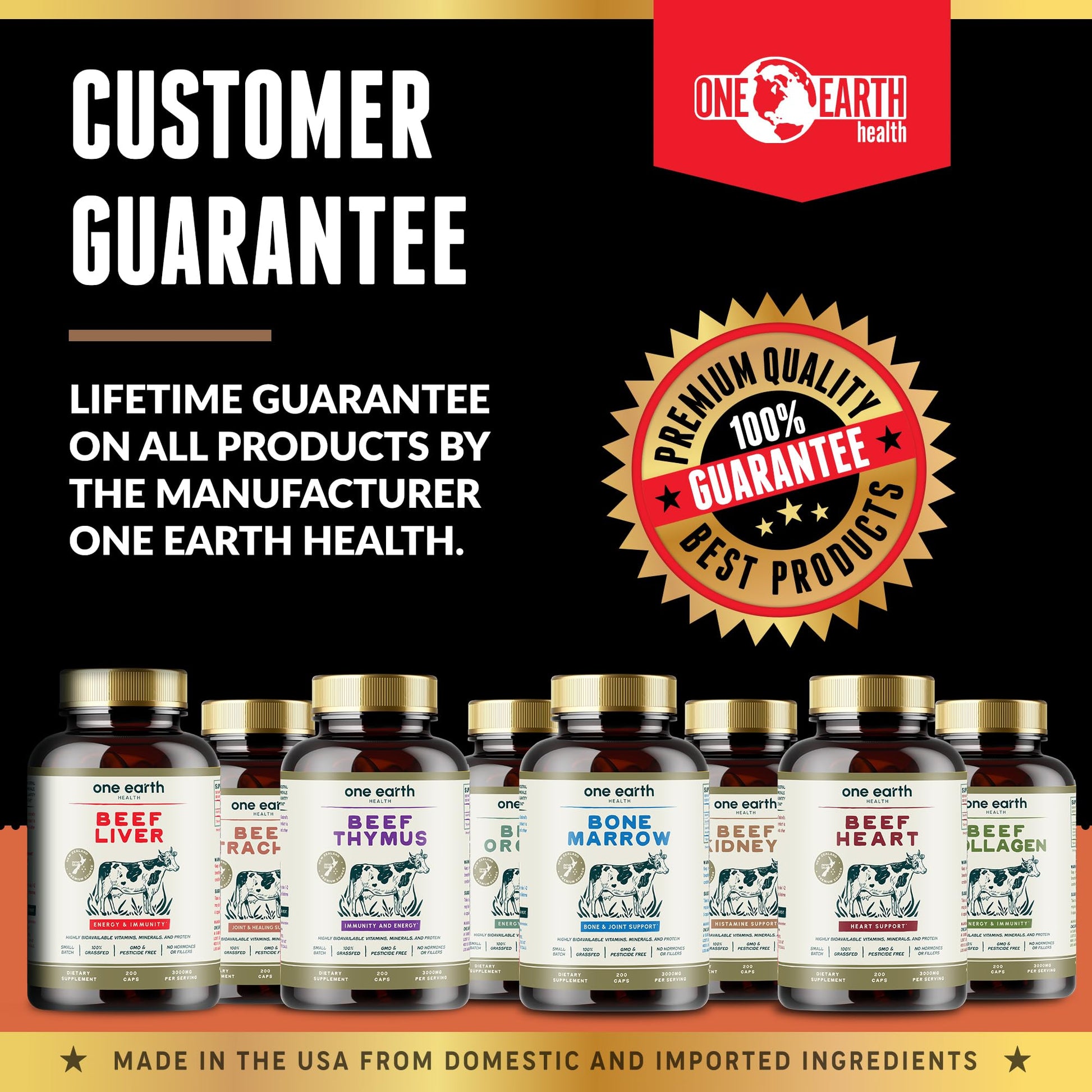 Authentic imported package of One Earth Health Thymus capsules demonstrating premium ancestral nutrition packaging.