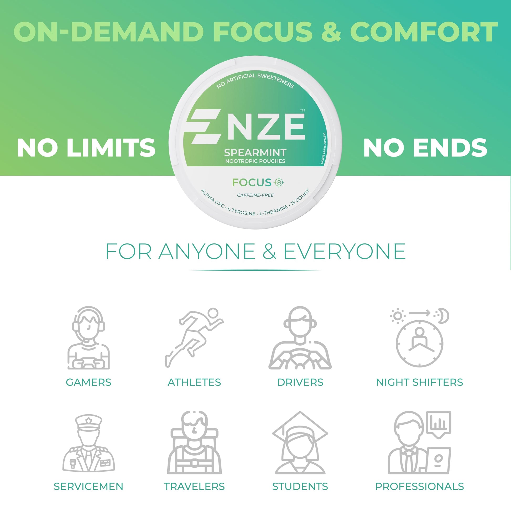 Authentic Nze nootropic pouches for mental focus