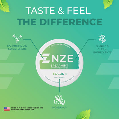 Nze nicotine free pouches 15 count per can