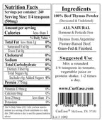 CurEase organic beef thymus powder dietary supplement for immune support