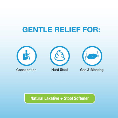 Puregen Labs stool softener and laxative supplement bottle