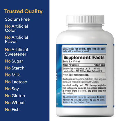 Authentic USA imported premium stomach wellness supplement container on table