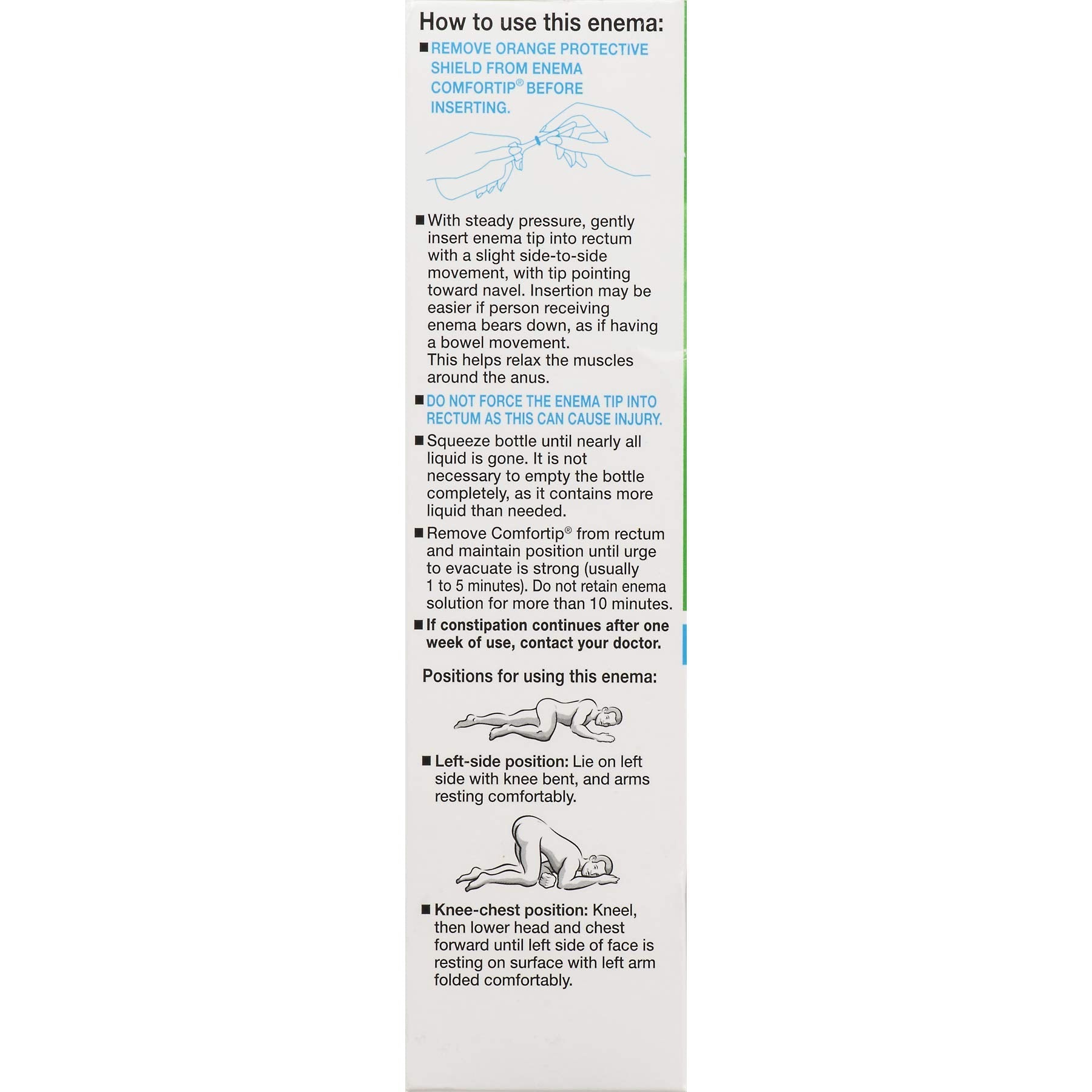 Fleet enema easy-squeeze bottle instructions graphic
