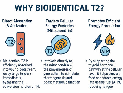 Premium bio identical T2 thyroid metabolism and energy support capsules capsule view