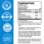 Back of Thyroid Specific Formulations bottle with supplement facts