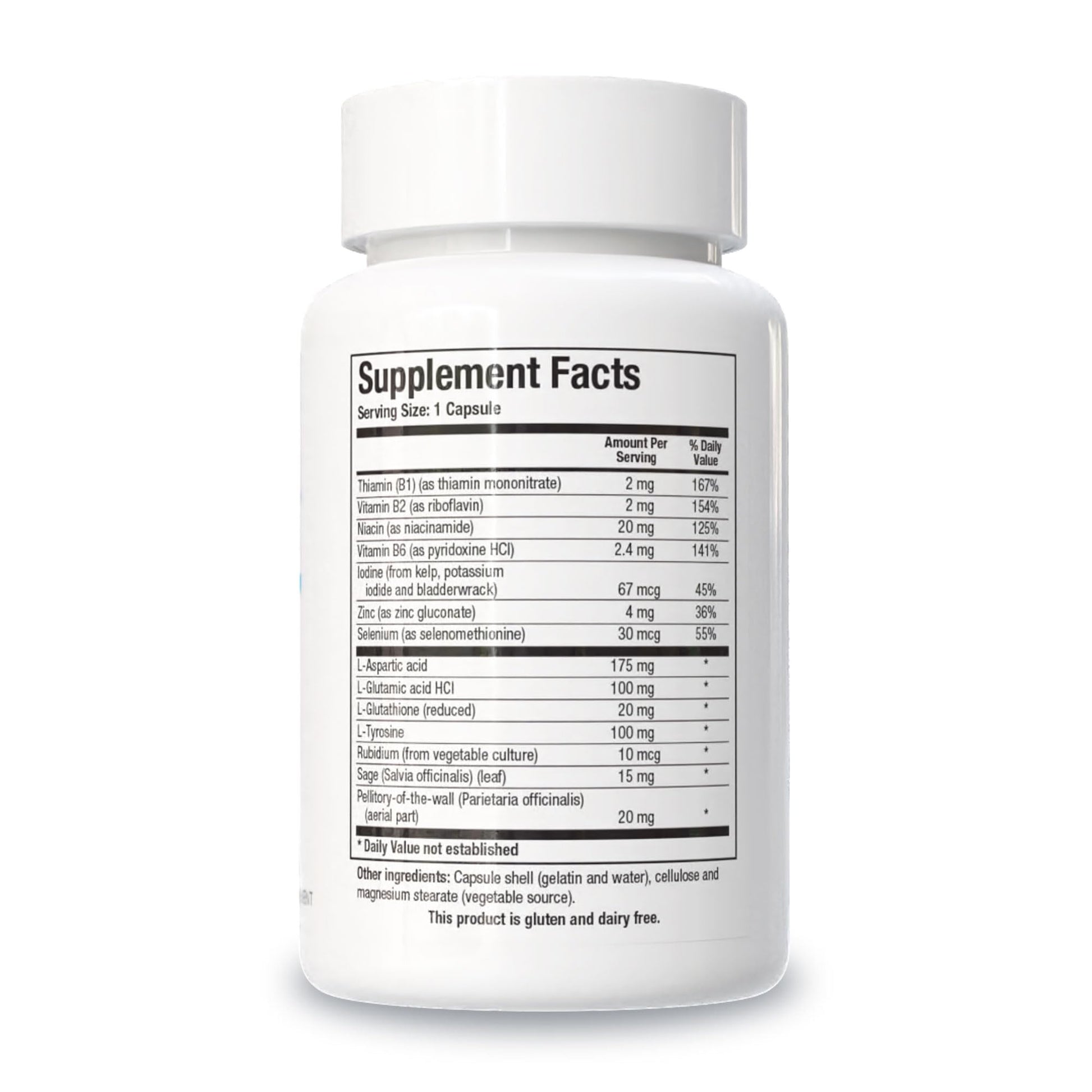 Biotics Research Meda Stim 100 capsules supplement facts panel