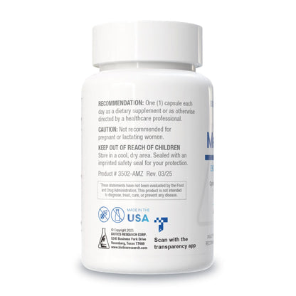 Biotics Research Meda Stim ingredients list featuring iodine and selenium