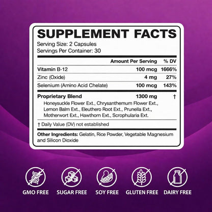 LIG Health Care Thyroid Soothe iodine free formula supplement facts label