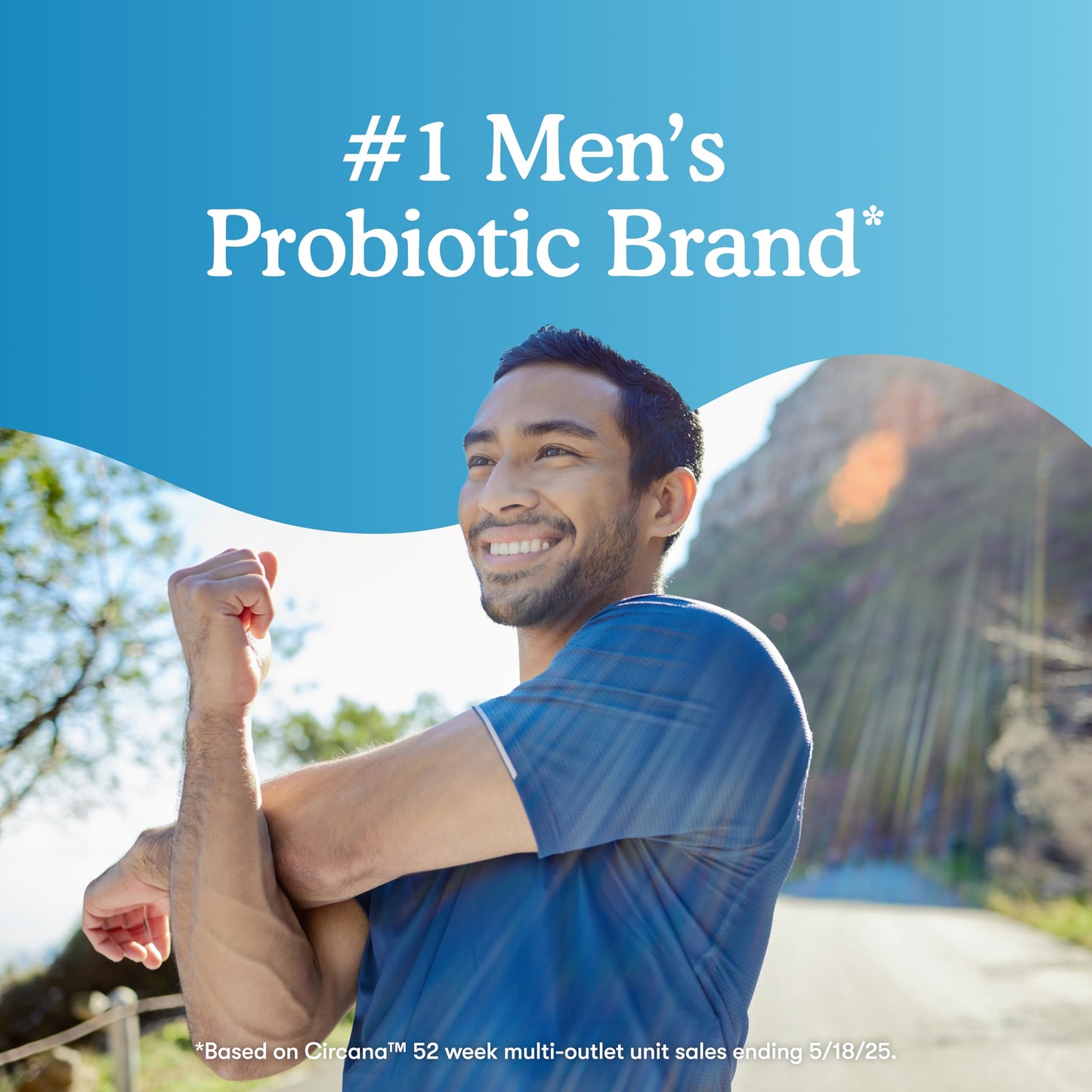 USA imported Garden of Life men's probiotic bottle featuring 50 billion CFU label details.