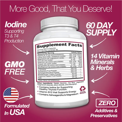 Supplement facts and dosage instructions for Saint Mingiano 120 capsules metabolism booster.