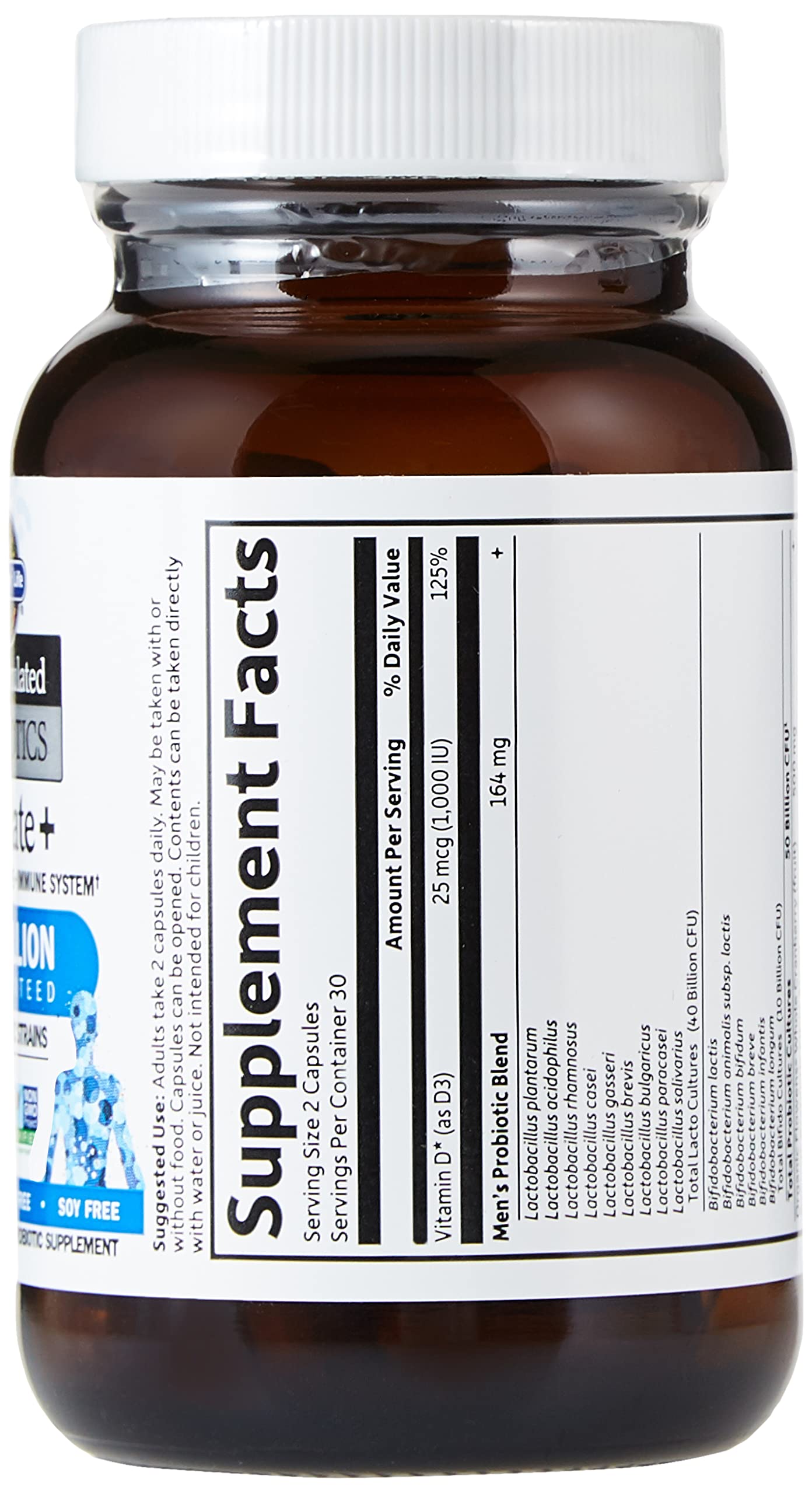 Garden of Life Dr. Formulated Probiotics Prostate Plus dietary supplement for digestive balance.
