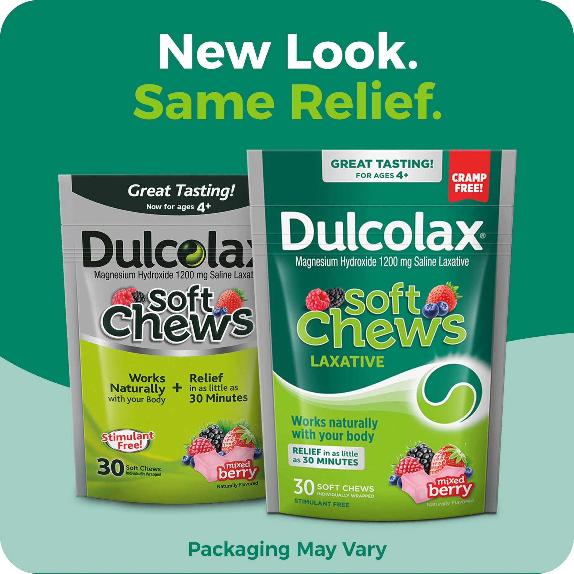 Dulcolax Mixed Berry Soft Chews 30 count bag